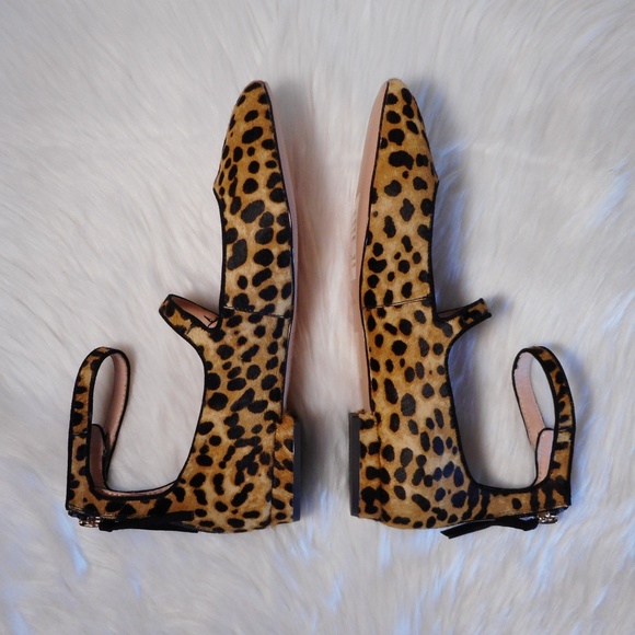 J Crew Poppy Calf Hair Leopard Ballet Flat - Picture 6 of 7